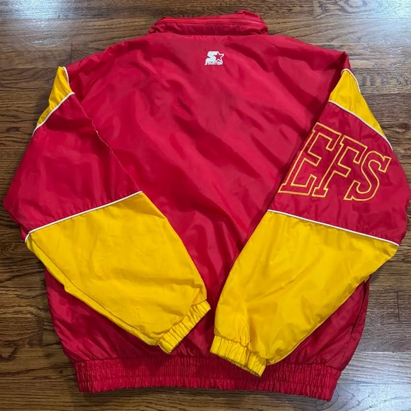 Vintage Starter Kansas City Chiefs Windbreaker (Size L - Picture 3 of 4